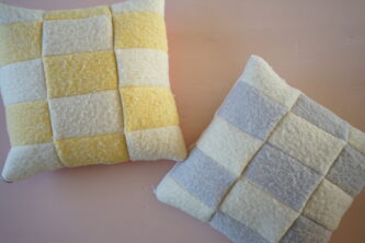 DIY pakket kussen maken lila