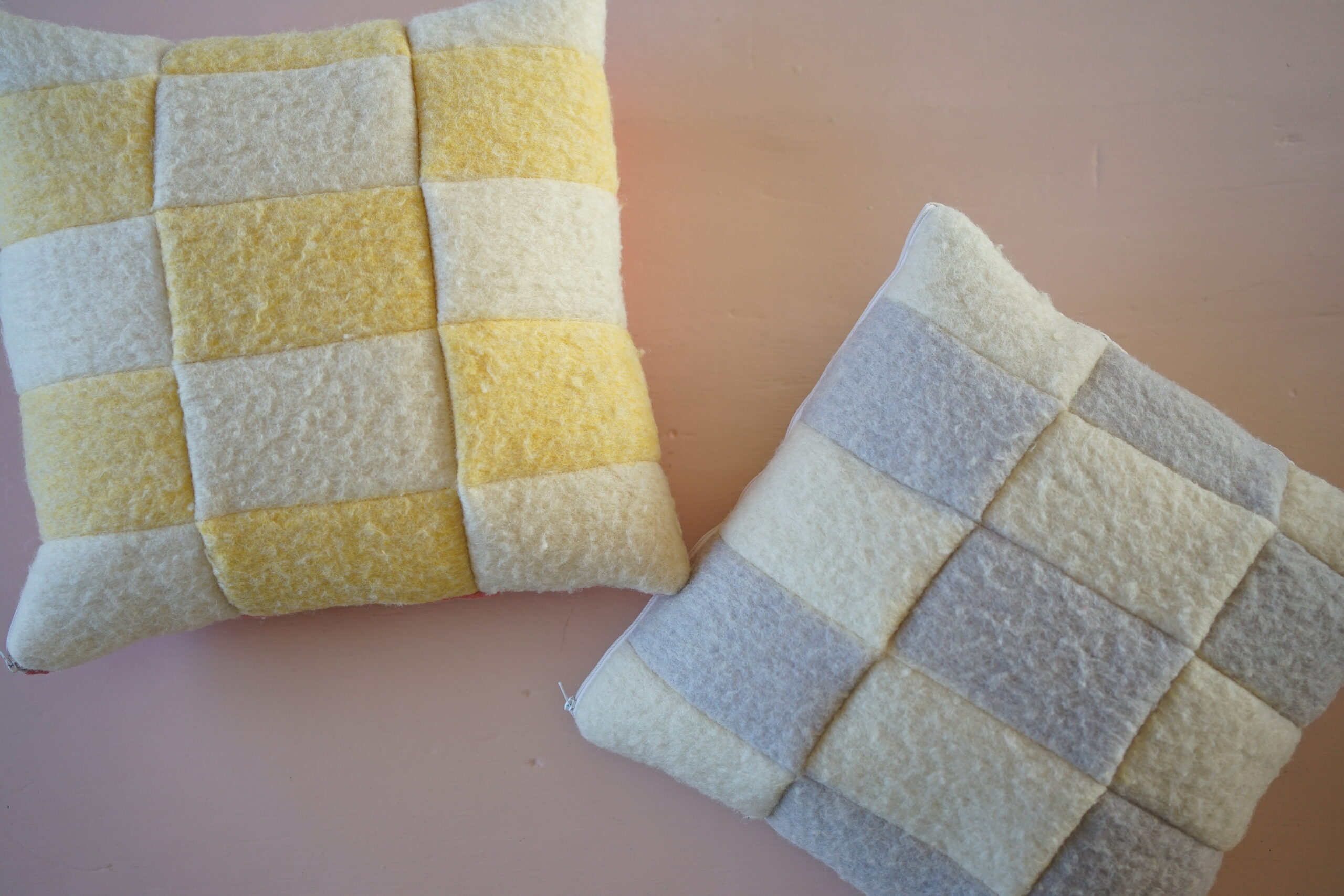 DIY pakket kussen maken lila