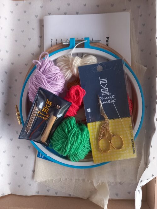 DIY punchneedle pakket inhoud