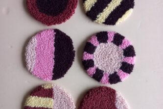 DIY punch needle pakket onderzetters